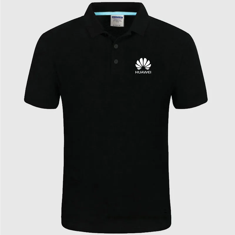 

2022 Unisex Huawei logo Polo Shirt Men summer Short Sleeve Polo Shirt Cotton spring Men's Polos