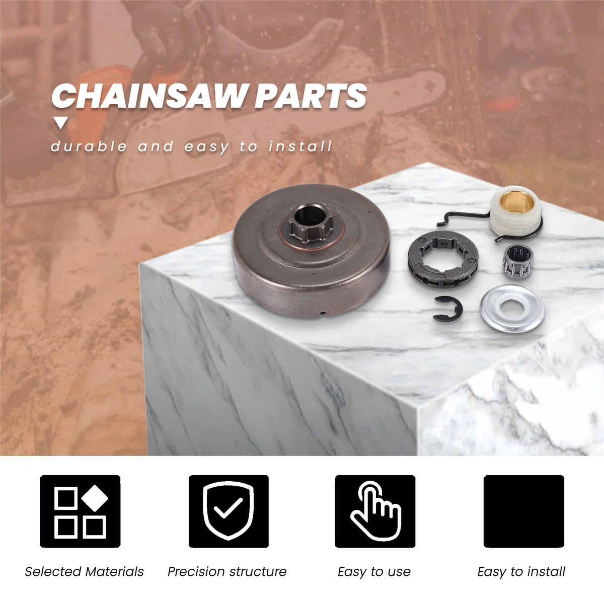 Комплект подшипников звездочки обода барабана сцепления 325-7 для бензопилы MS180 018