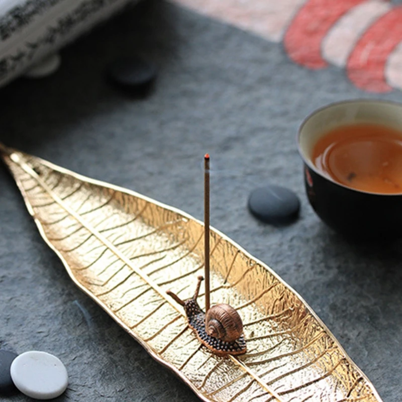 Набор держателей для благовоний курильница с листом и улиткой Ловец держатель