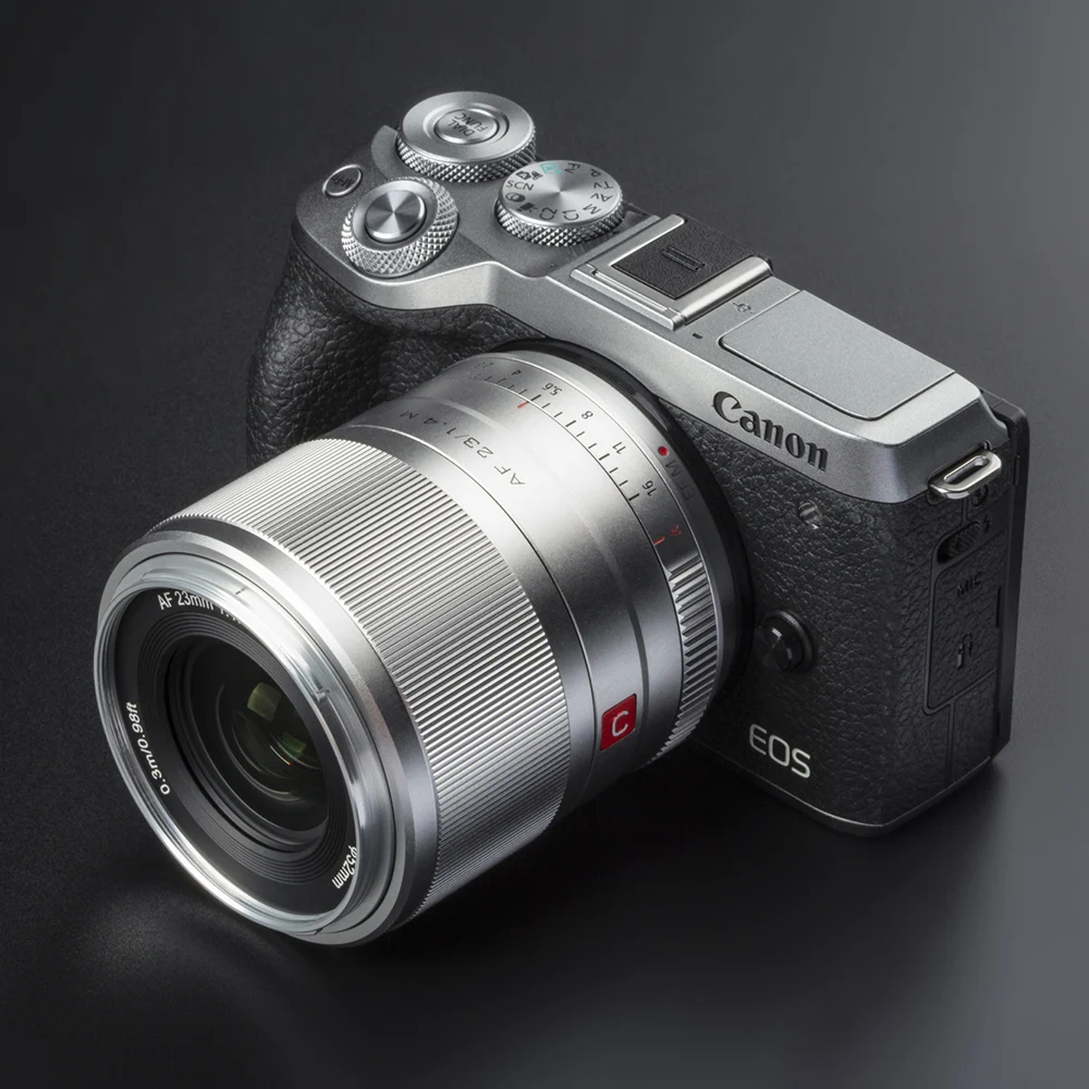 Объектив Viltrox 23 мм F1.4 для камер Canon M Автофокус портрет Большая диафрагма основной