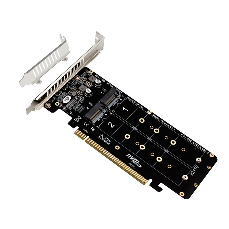 Двусторонняя 4-дисковая RAID-карта NVME PCIeX16 — M.2 M-Key NVMEx4SSD 2U Серверный адаптер