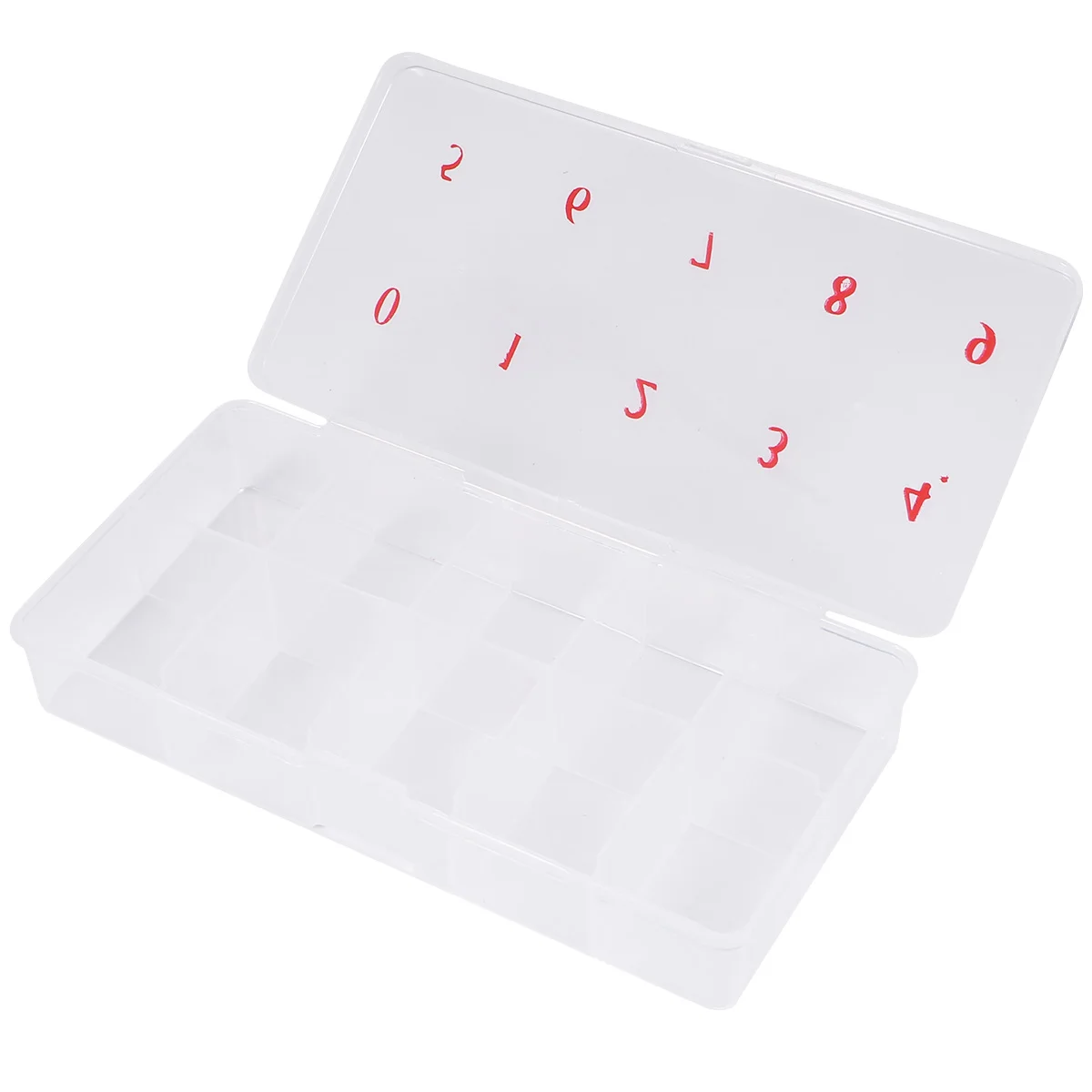 

3pcs 10-Grid Storage Box Fake Nail Piece Storage Case Nail Art Supplies Storage Container for Home Daily Use (Transparent)