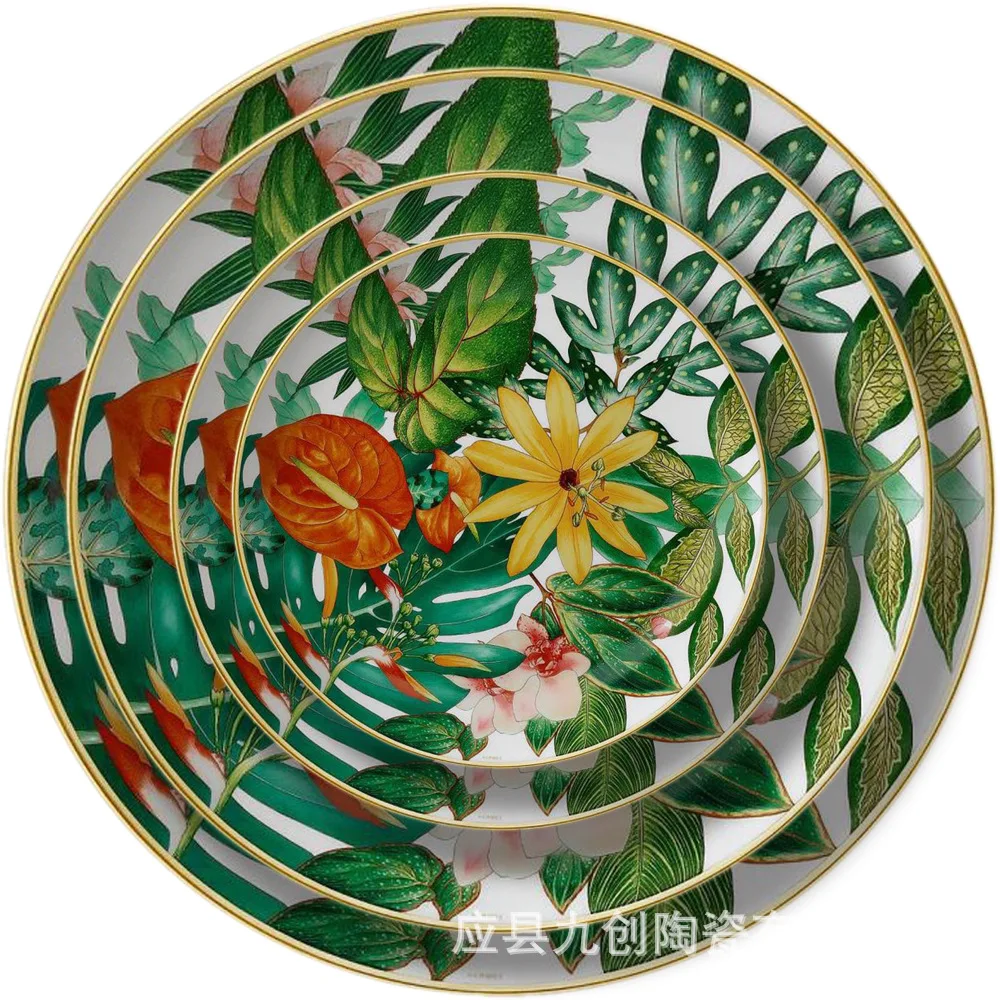 

European model room decorative ornaments coffee cup and saucer set mug dessert cake plate household dishes plate set