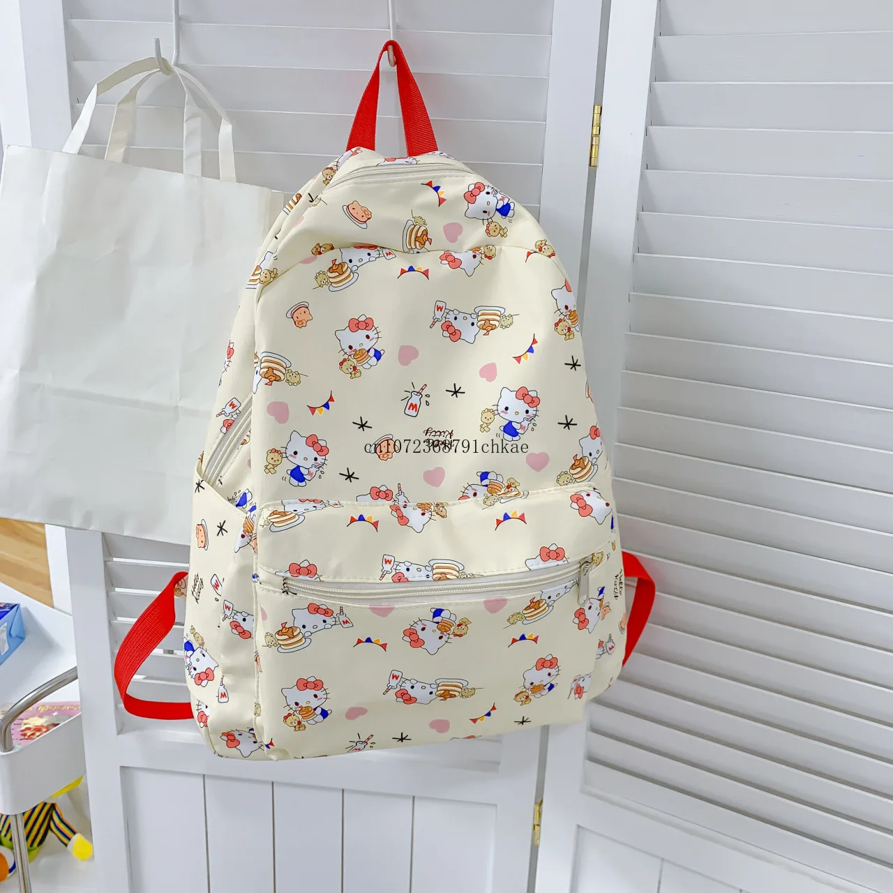 Hello Kitty Schoolbag Cute Stylish Versatile Large Capacity High School Students Schoolbag Computer Bag Casual Women backpack