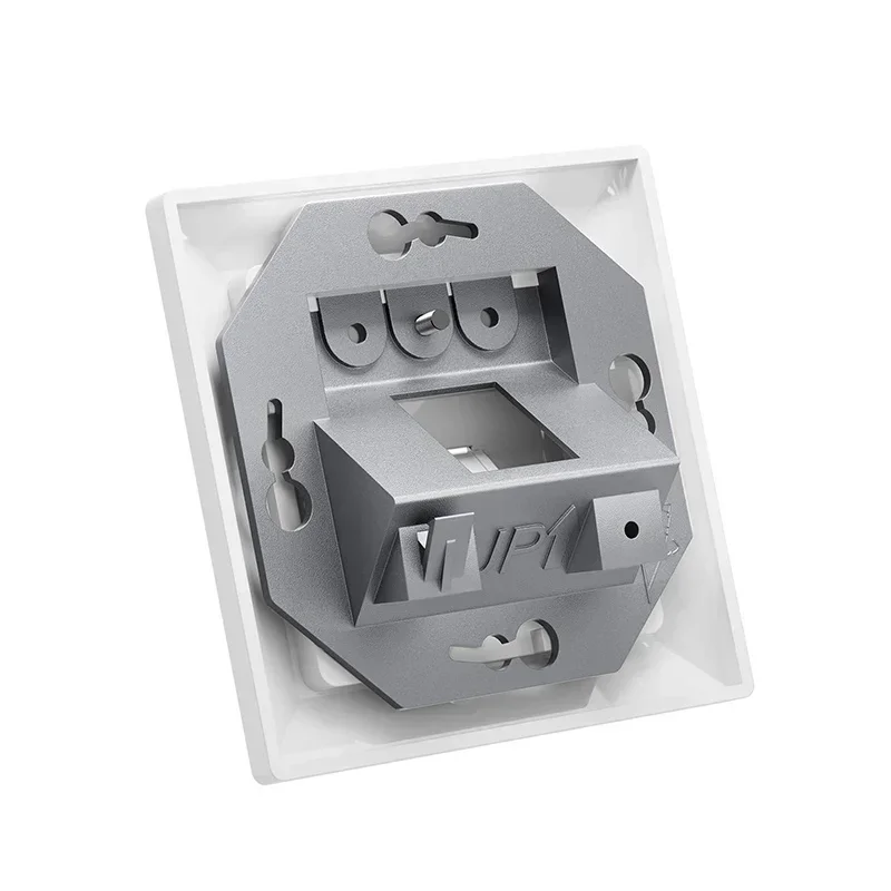 Фото Сетевая розетка ZoeRax 1-портовая, встраиваемая, RJ45 Ethernet, с полностью экранированными разъемами Keystone RJ45 CAT8 CAT7 CAT6A №5