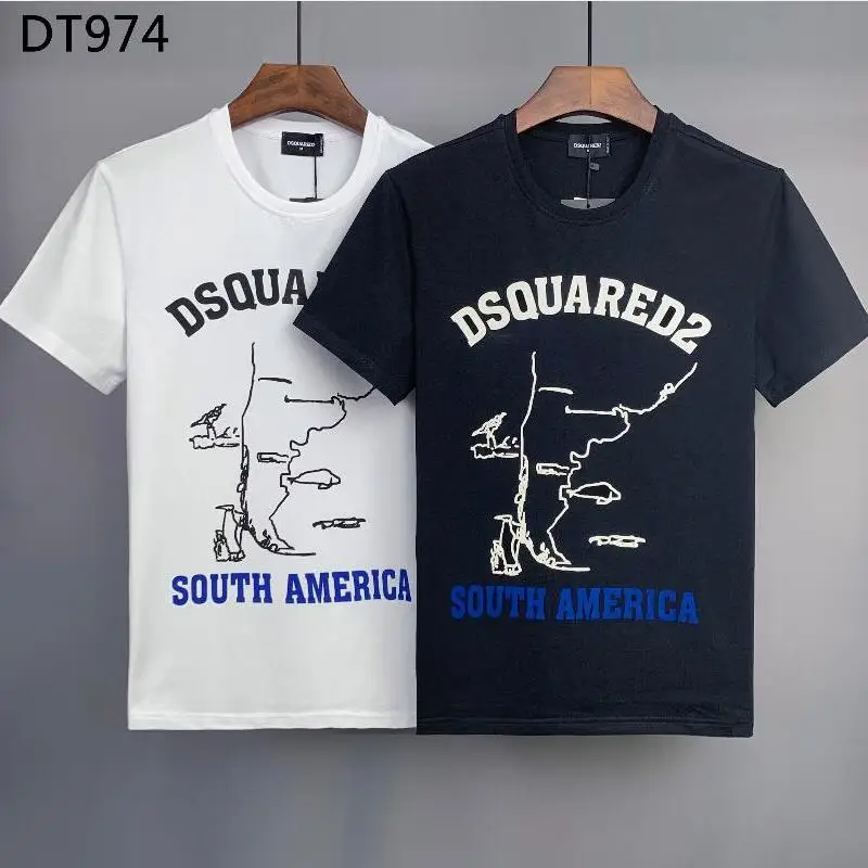 

Dsquared2 Cotton Round Neck Short Sleeve Letter Print T-shirt Men's Clothing Tops DT974
