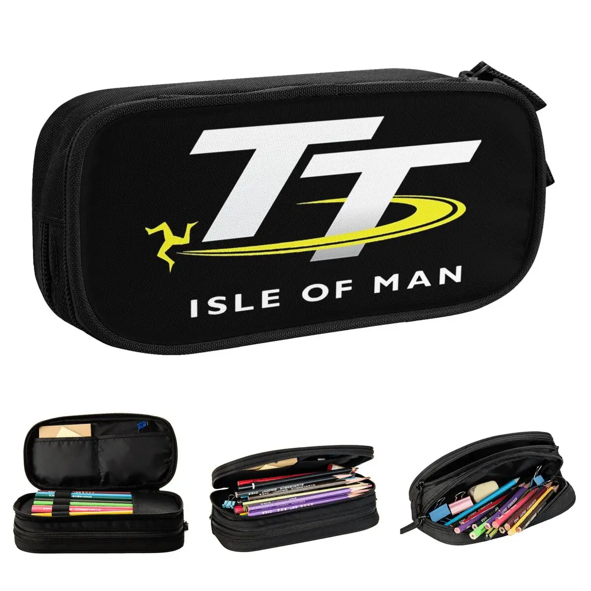 Креативные пеналы для гонок на мотоциклах Isle Of Man TT ручек детская сумка большой