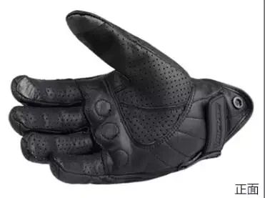 Retro Pursuit Perforated Real Leather Motorcycle Gloves Moto Waterproof Protective Gears Motocross gift |