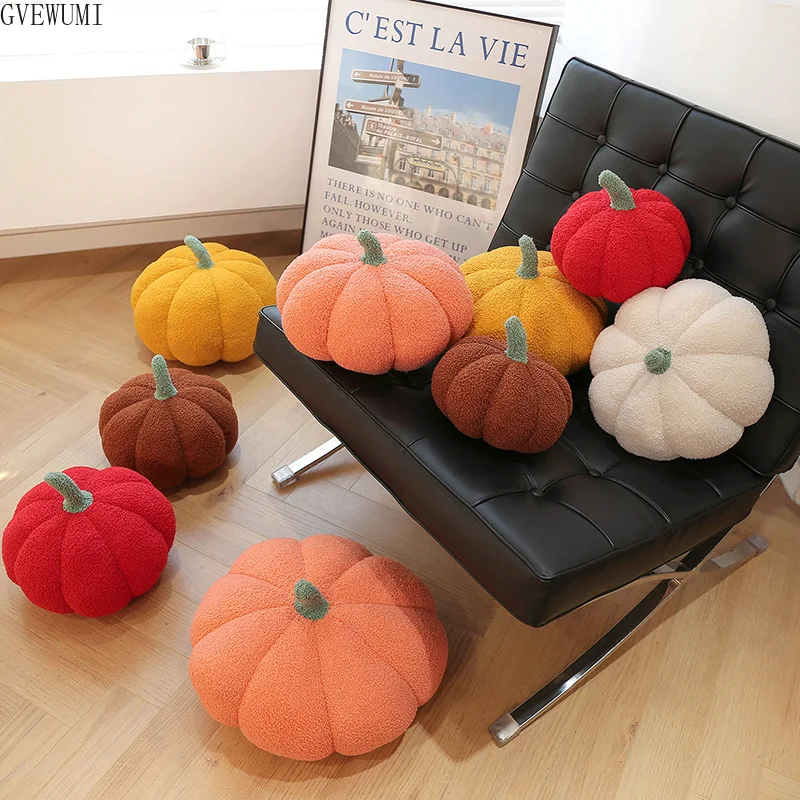 

Plush23cm Kawaii Funny Pumpkin Pillow Creative Special-shaped Sofa Cushion Halloween Decoration Cute Children Plush Toys