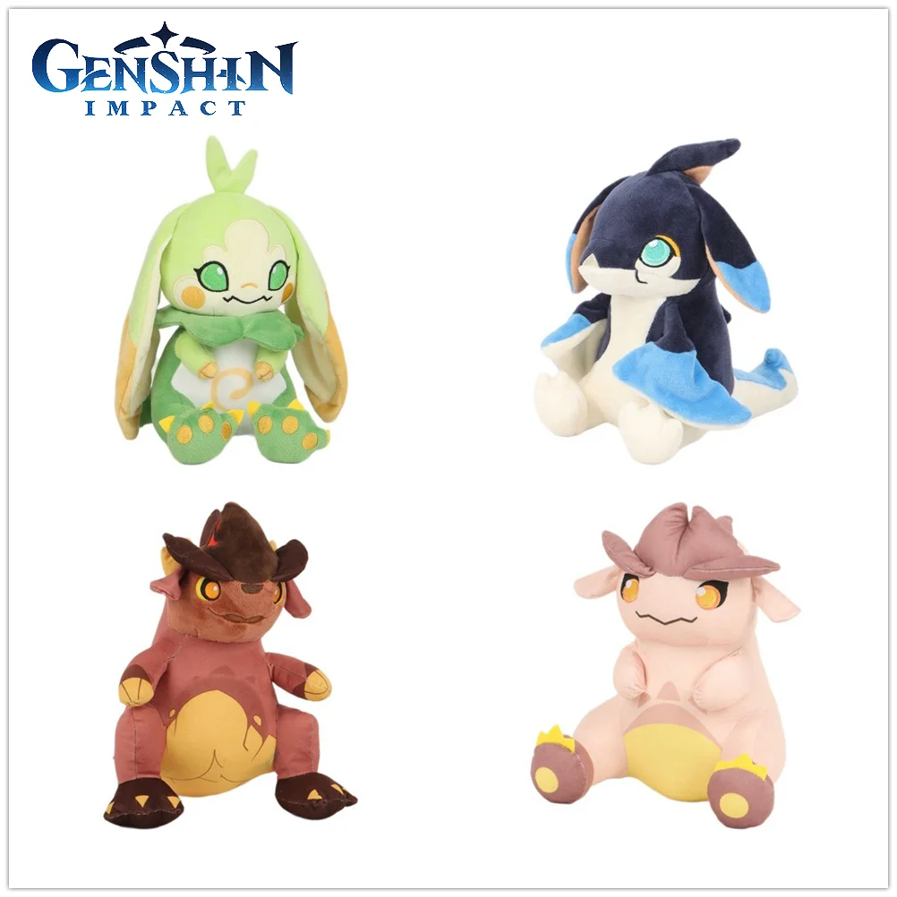 Фигурка Genshin Impact Natlan Young Loong Tepetlisauri Koholasaurs Yumkasaur Kawaii плюшевые подушки плюшевая