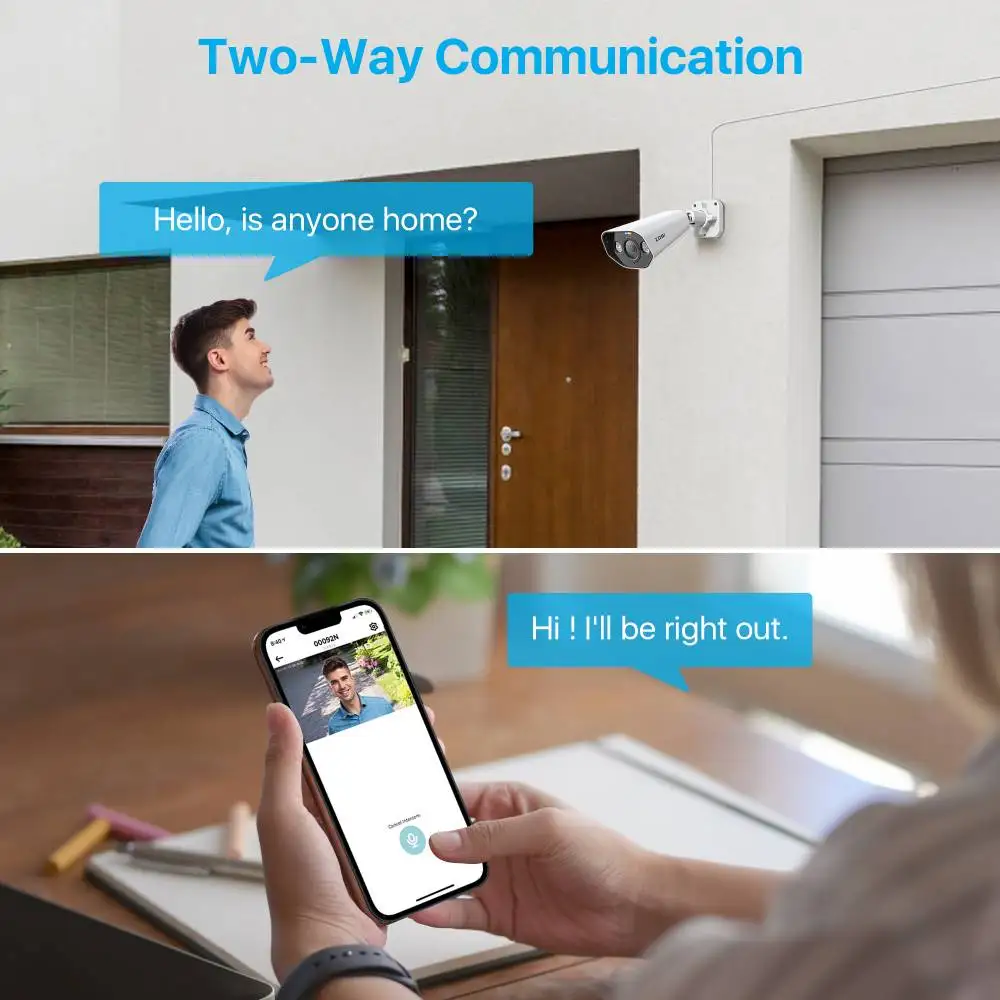 Дешево ZOSI 4K Ip-камера, дополнительная PoE камера безопасности, двухсторонняя аудио 8MP Ультра HD цветная камера ночного видения, домашняя CCTV камера виде...