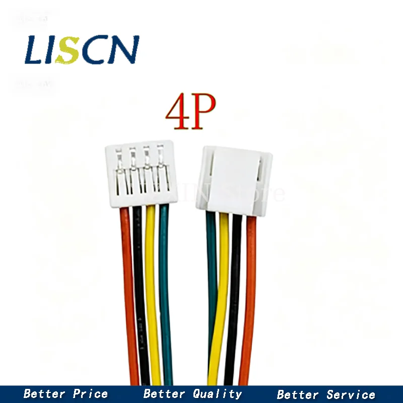 Фото 50 см, 28 AWG, 10 комплектов, 2/3/4/5/6-контактные разъемы JST GH Series 1.25 (гнездовые) с проводом, GH1.25, 1.25 мм №5