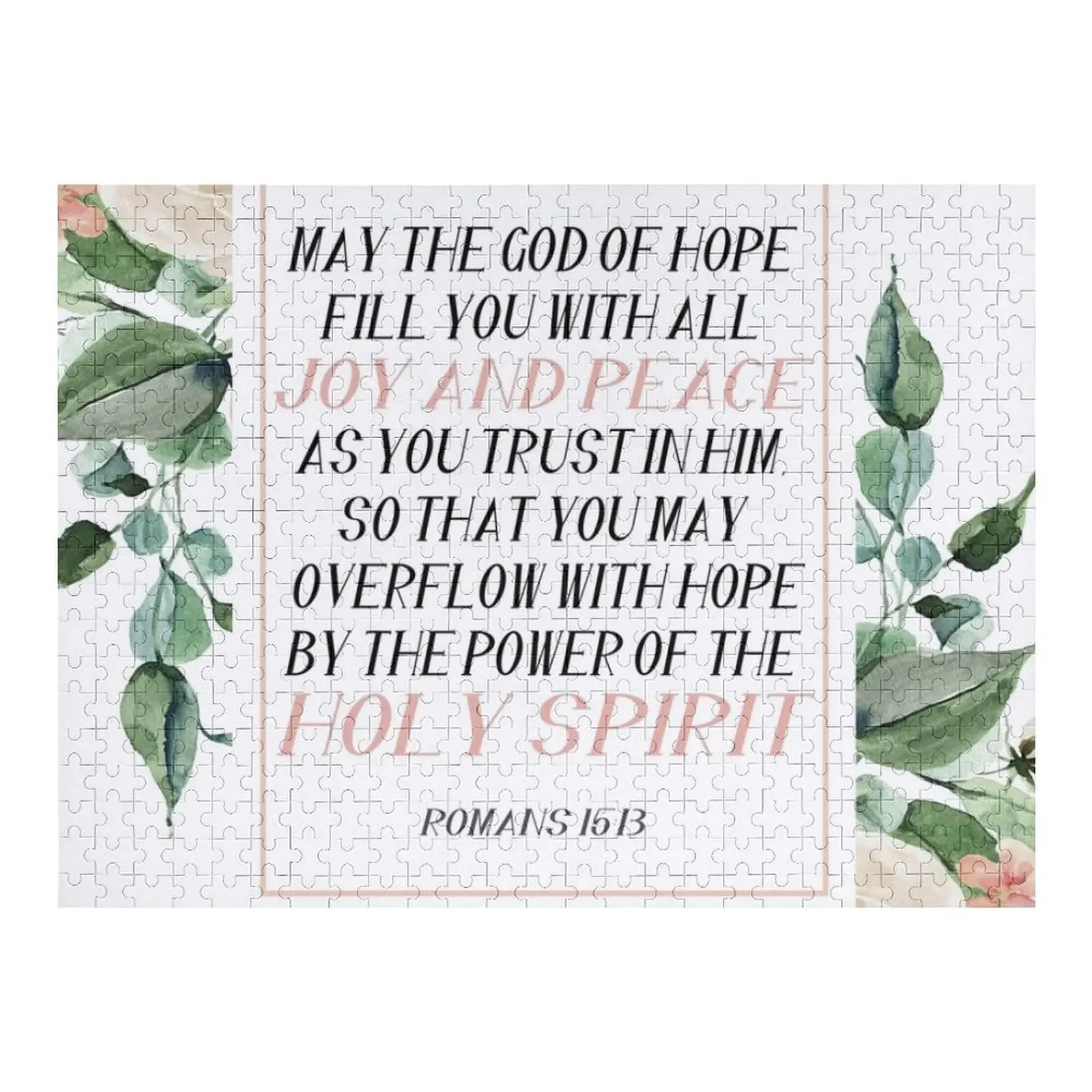 Картинка-пазл с изображением цветов из Библии