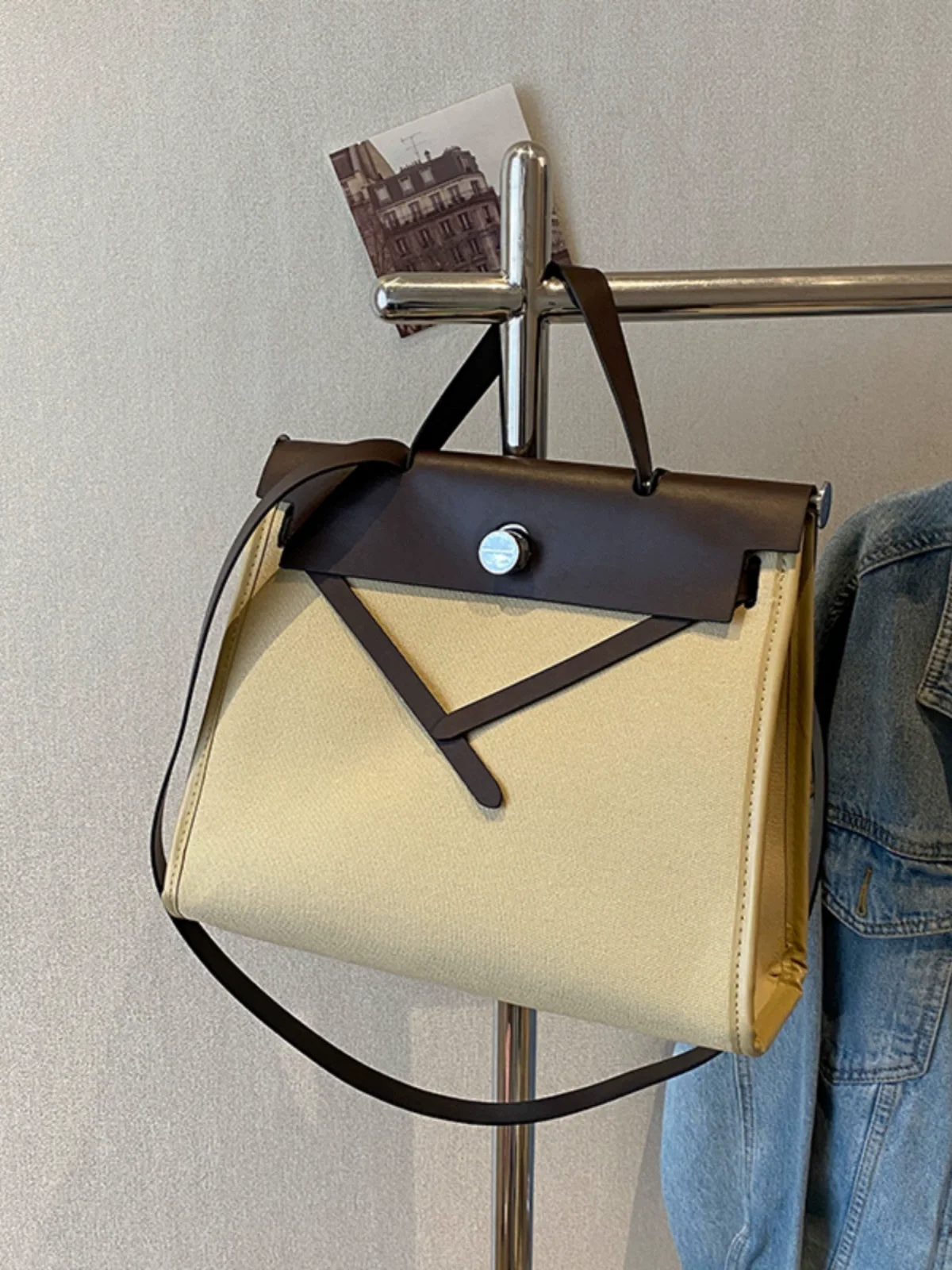 2023 New Elegant Tote Bags for Women Fashion Ladies Large Capacity Contrast Handbags Armpit Female Shoulder Bag