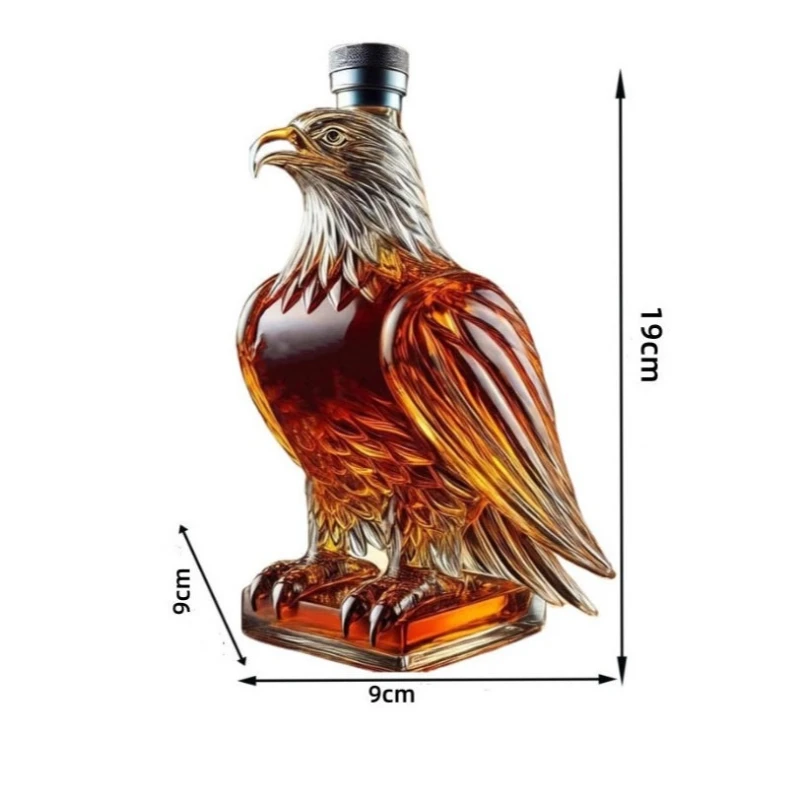 Изысканный графин для ликера с орлом, стеклянный графин для папы, мужа, бутылка для виски, бутылка для ликера с орлом, украшение для дома на праздники неизвестная орлова 100 анекдотов про звезду ее мужа и сергея эйзенштейна