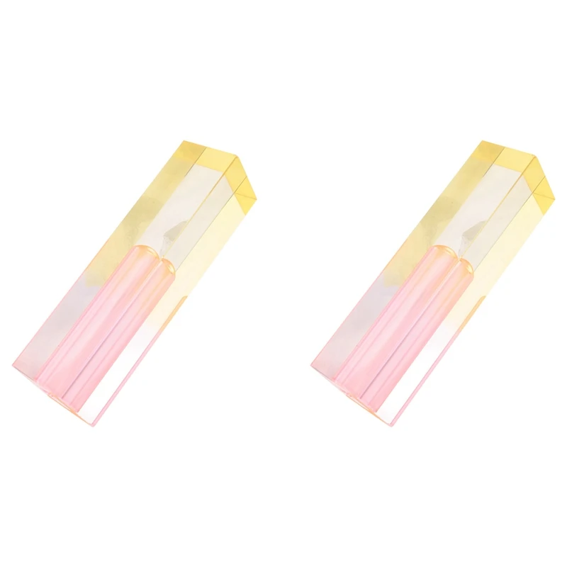 

2 шт. современные вазы радужного цвета в виде бутонов, настольные стеклянные вазы, роскошные декоративные акриловые хрустальные скандинавские украшения для комнаты, розовый