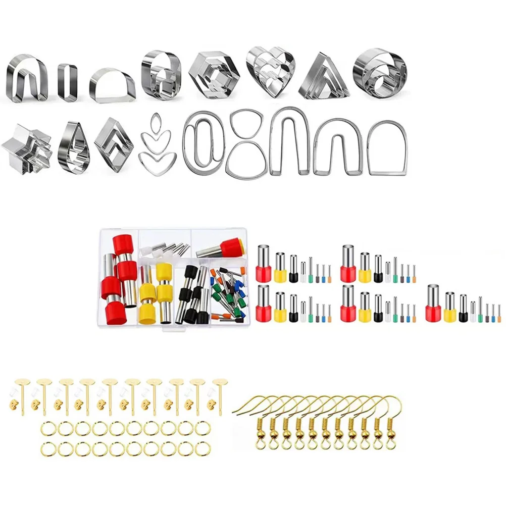 

1 Set of Clay Cutters Plastic Clay Tools Earrings Clay Craft Cutting Molds