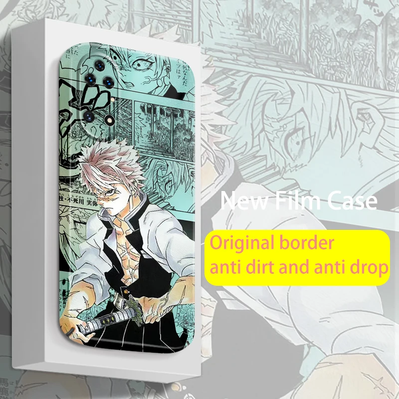 

Kimetsu No Yaiba Demon Slayer For Huawei P50 P40 P30 P20 Nova Y70 10 9 8 7 SE Pro Lite 5G Feilin Film Phone Case Hard Cover