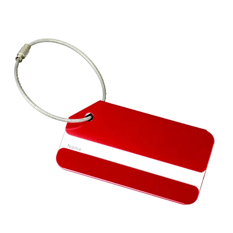 Aluminum Alloy Travel Luggage Tags Suitcase Bag Labels Travel ID Bag Tag Airlines Baggage Labels Card Unisex Travel Accessories