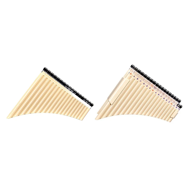 

2Pcs Pan Flute Panpipe Resin For School Students Musical Instrument Supplies - 18 Tube & 36 Tube