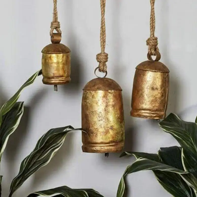 

Decor Jingle Bell Christmas Tree Ornaments Rustic Harmony Brass Bells For Decoration Set Of 3 Huge Handmade Cow Bells Vintage