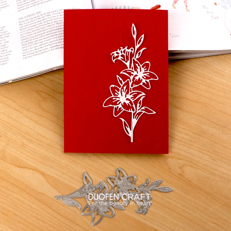 

Металлический трафарет для вырезания дерева, лилии, цветов, веток, бумаги «сделай сам», проектов, альбомов для скрапбукинга, новинка 2022