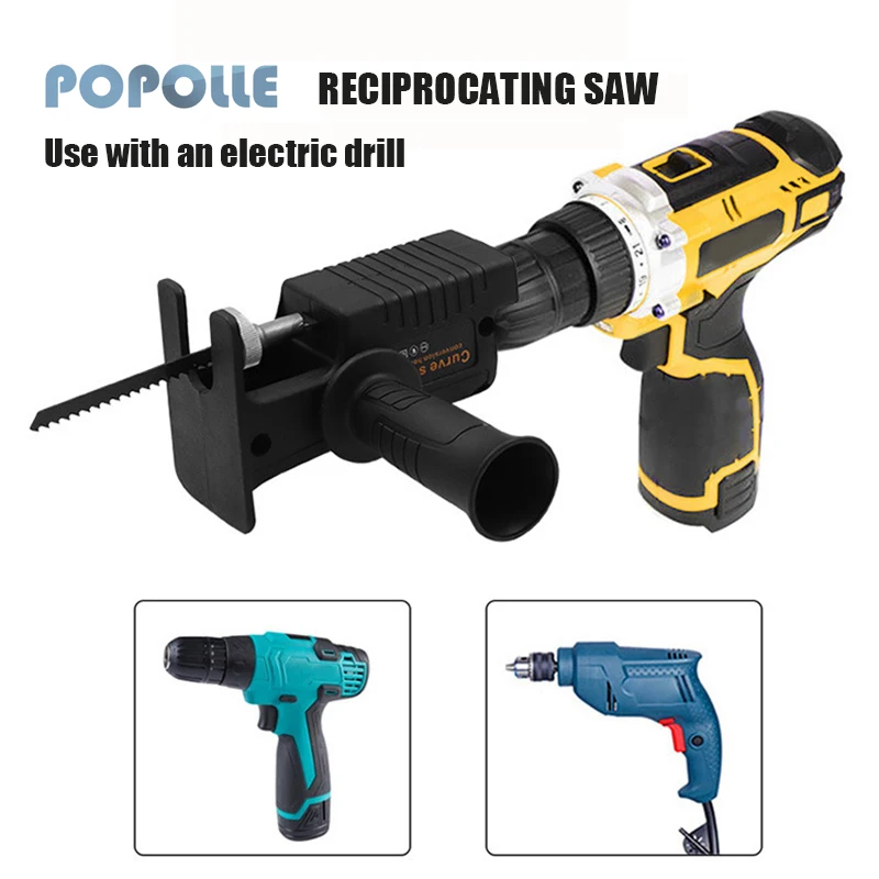 Enlarge Electric Drill Modified Electric Saw Electric Reciprocating Saw Handheld Electric Drill Cutting Machine Chuck Tool Accessories