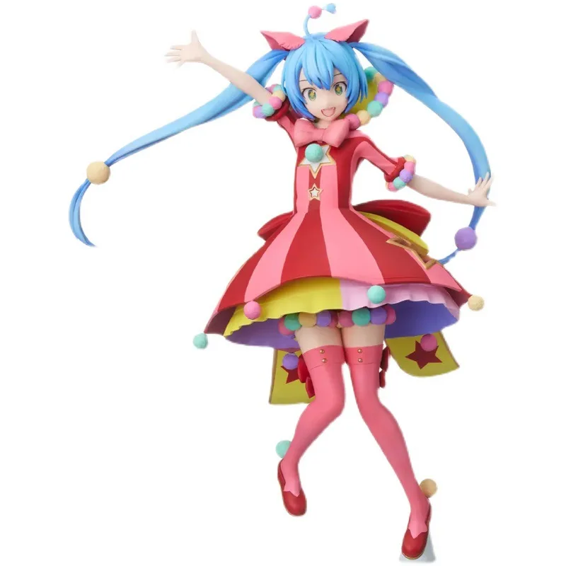 

22cm New Genuine SEGA Hatsune Miku Figure Sexy Fantasy Wonderland Hatsune Miku Action Figure Collectible Model Toy Car Ornaments