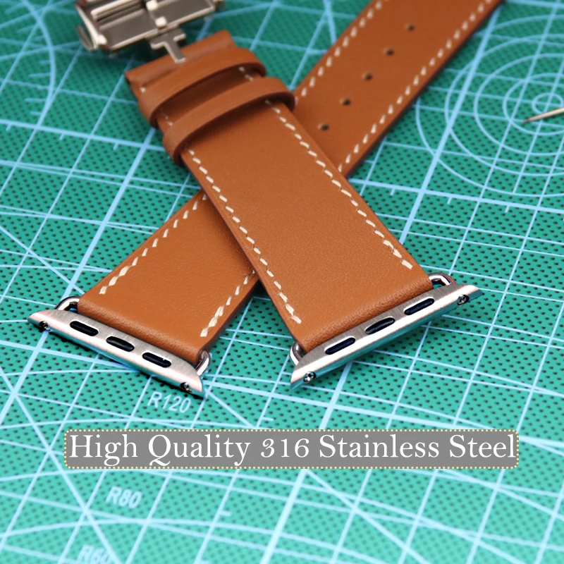 Bracelet for Apple Watch Ultra Band 8 7 6 5 4 3 2 1 SE Genuine Leather Apple Watch Strap 49mm 45mm 41 44 40 42 38 for iWatch