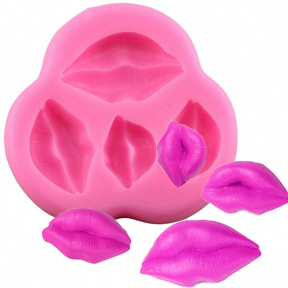 

3D Sexy Lips Silicone Mold Baking Mould Cake Decorating Tools DIY Cupcake Chocolate Sugarcraft Fondant Mold Molde De Silicone