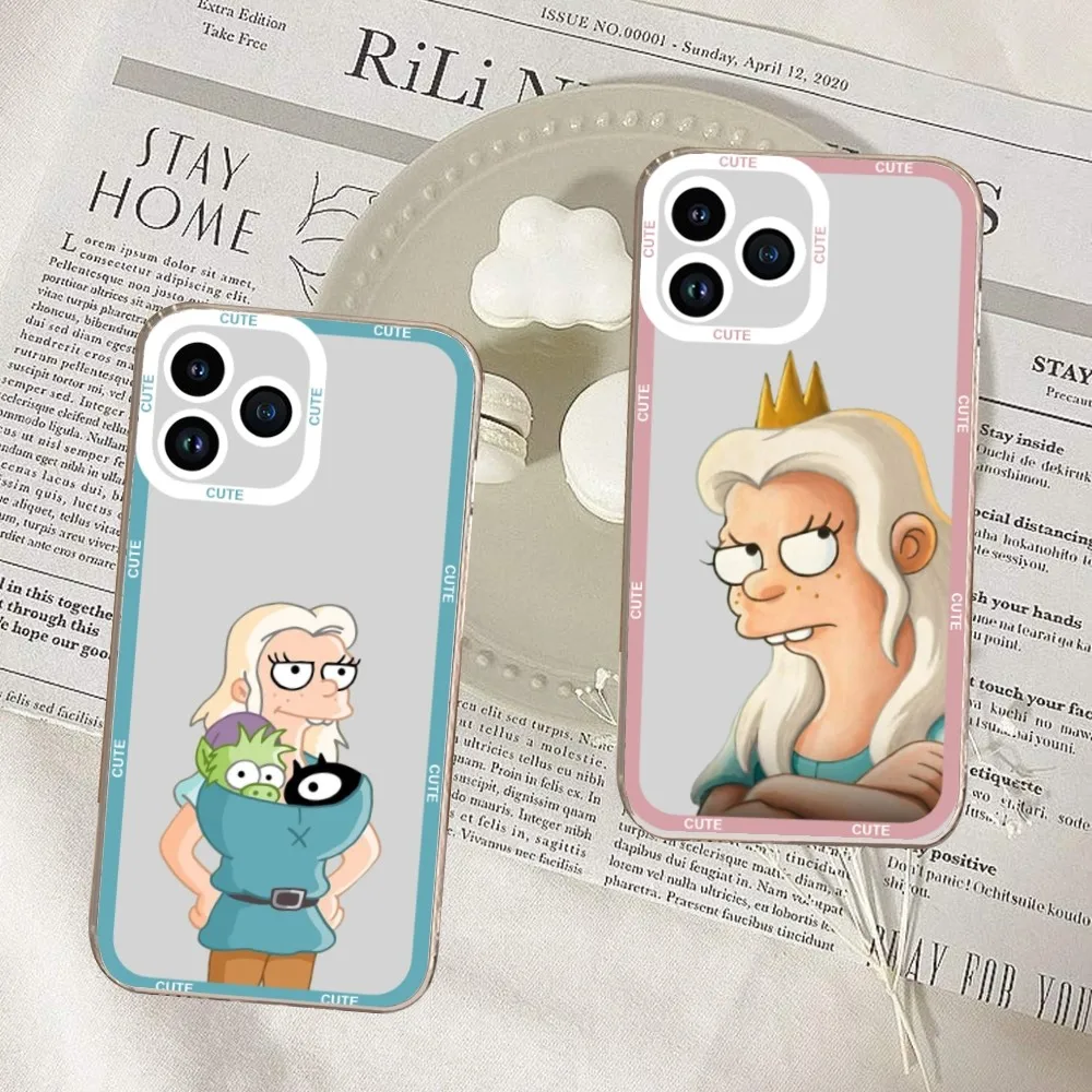 Чехол для телефона с аниме-D-развлечениями для iPhone 11 12 Mini 13 14 Pro Max прозрачный чехол