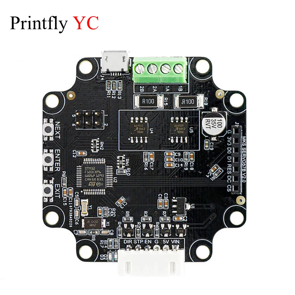 Драйвер шагового двигателя Makerbase MKS SERVO57B NEMA23 STM32 с замкнутым контуром детали для
