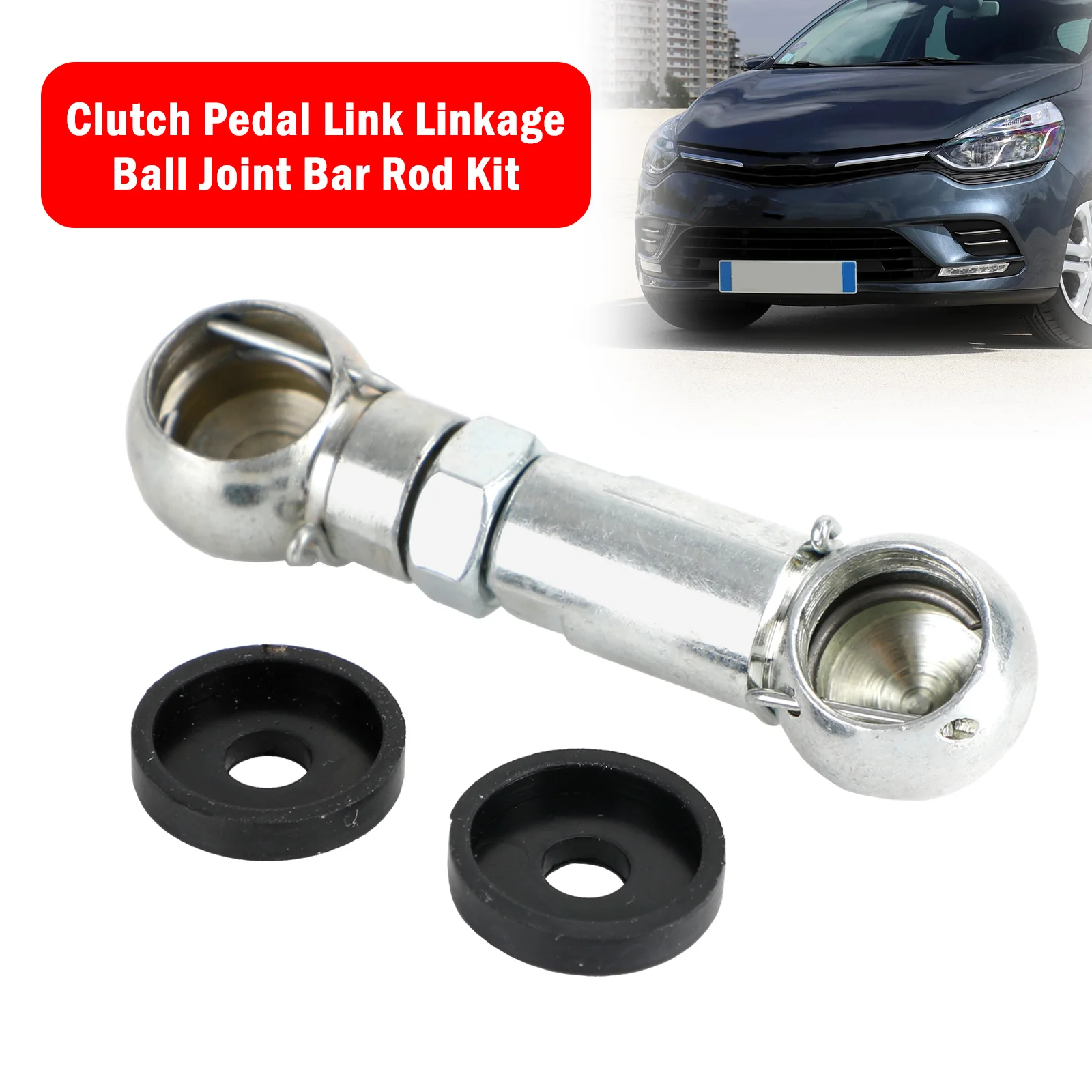Artudatech Clutch Pedal Link Linkage Ball Joint Bar Rod Kit For Renault Clio Twingo Kangoo Car Accessories