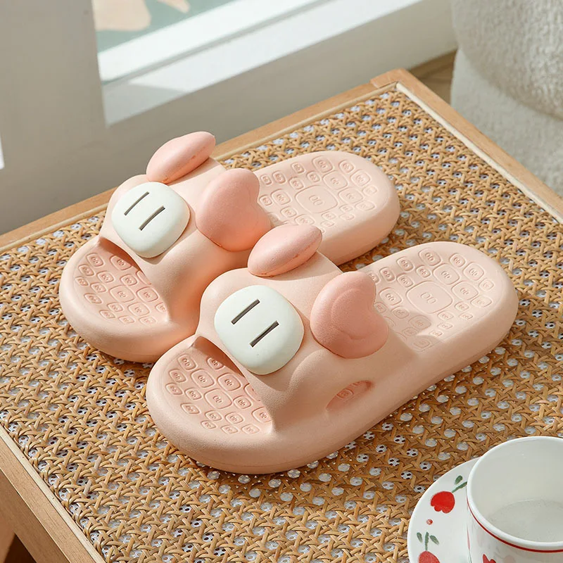 New Eva Sandals and Slippers for Women In Summer Cartoon Cute Couples Can Wear Anti-slip Soft Slippers for Men At Home