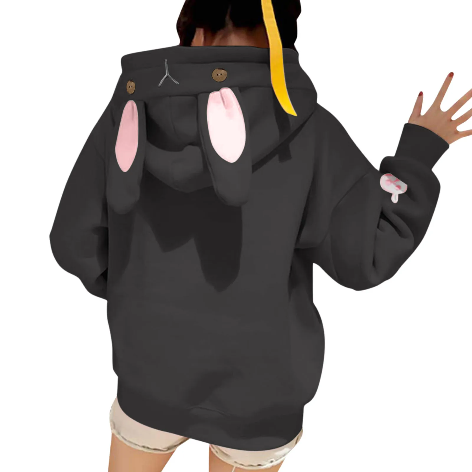 

Fashion Pullover Hoodies Casual Sweatshirts For Womens Rabbit Ears Hoodies Fall Fashion Long Sleeve Hoodie Sweatshirts for Women