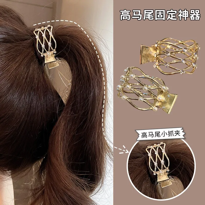 

Fashionable Wrinkled Irregular Pearl Hairpin Ins Style Personality Net Red Grab Clip Niche Versatile Temperament