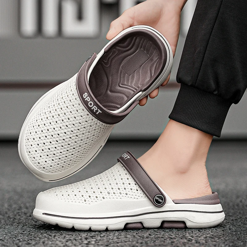 Нескользящие Пляжные Сандалии С Дезодорацией Мужские Повседневные Туфли Без