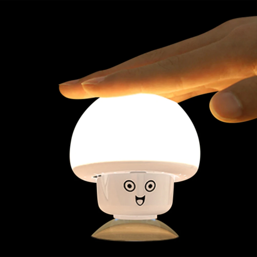 

Cute Mushroom Night Lights For Kids Naughty Expression Night Lamp Baby Night Light Baby Nursery Lamp Bedside Light For Bedroo011