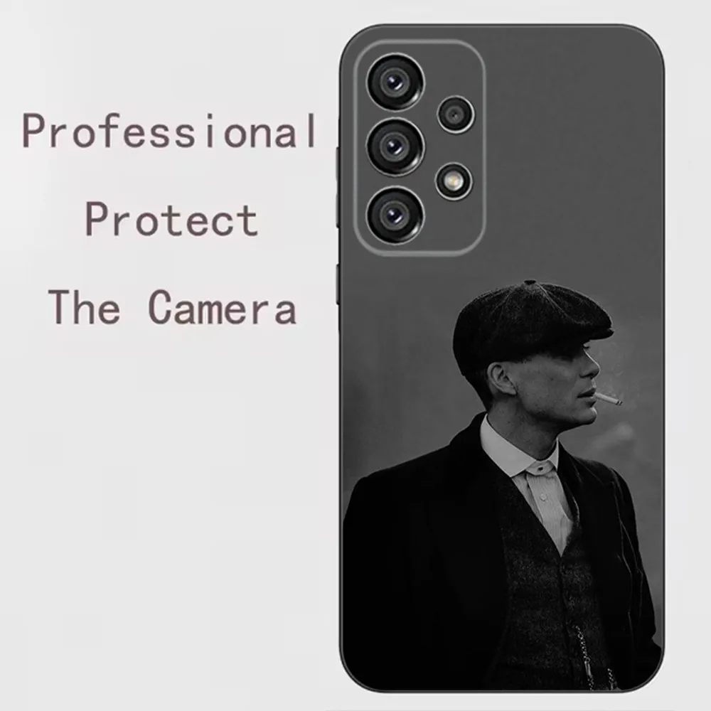 Shelby P-Peaky B-Blinders Phone Case For Samsung Galaxy A13 A21s A22 A31 A32 A52 A53 A71 A80 A91 Soft Black Shell