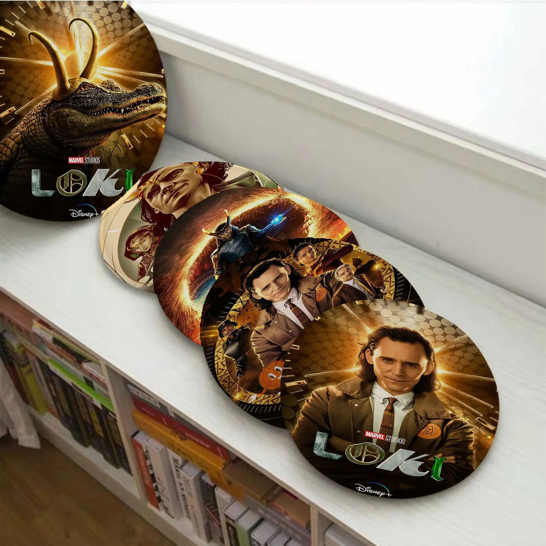 

Disney Marvel Superhero TV Series Loki European Seat Pad Household Cushion Soft Plush Chair Mat Office Bar Cushions Home Decor