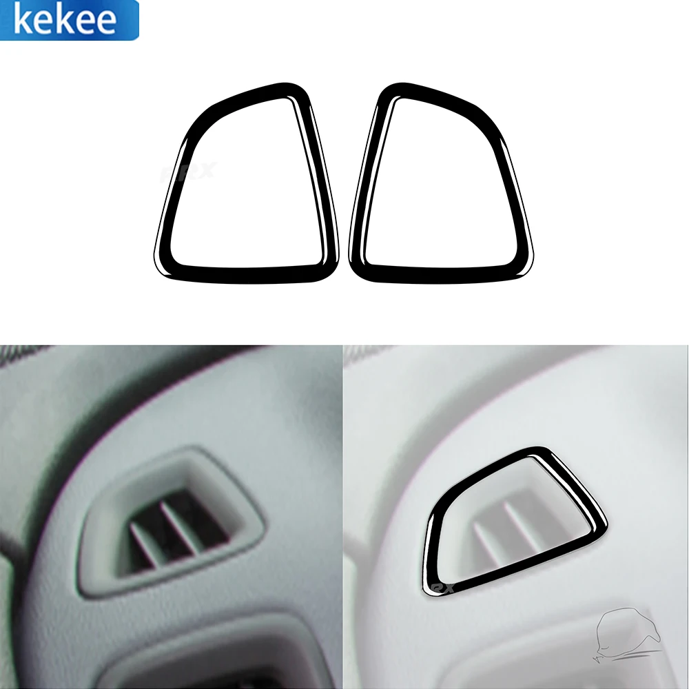 

For Chevrolet Colorado Gmc Canyon 2015+ Car Piano Black Instrument Both Sides Defogging Air Vents Cover Trim Accessories Sticker