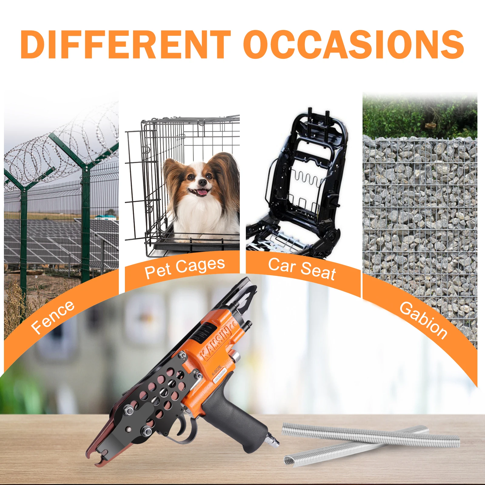 KAMSIN K-SC7E 15GA 3/4 &quotКорона C Кольцевой воздушный пистолет для гвоздей промышленный