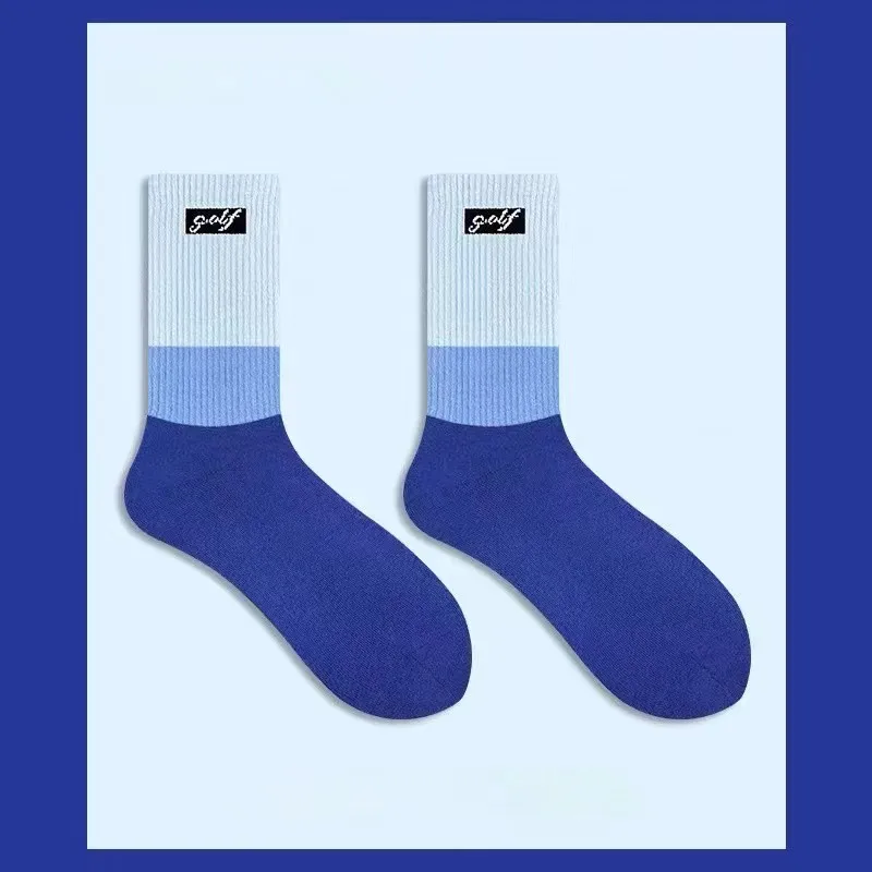 2023 New GOLF mid-tube sports socks for men and women of the same style sports gradient socks