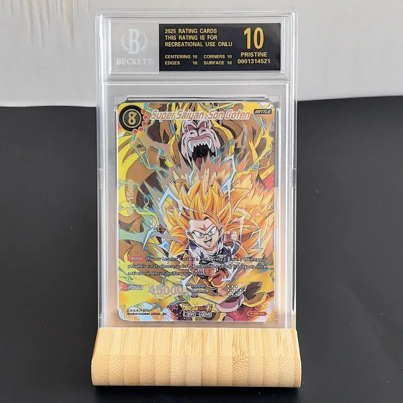 Фото Dragon Ball аниме игровые аксессуары DIY Son Goku Ultra Instinct красочная флэш-карта английский рейтинг коллекция карт игрушки подарки №2