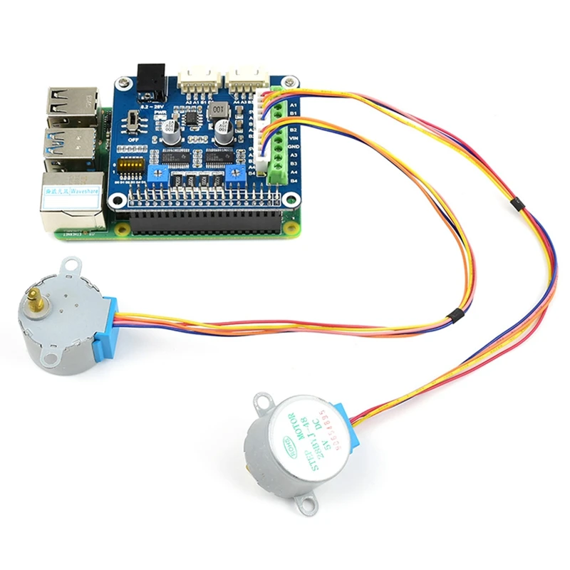 Плата драйвера шагового двигателя DRV8825 для Raspberry Pi 4B 3B + Zero 2 Вт модуль с двумя
