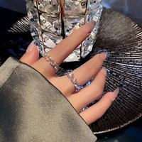 fashion korean style geometric ring for women luxury personality designer open ring 2022 trend new jewelry y2k accessories gifts