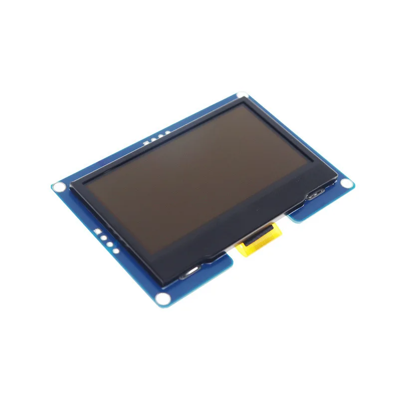 Фото 2,42-дюймовый OLED LCD-экран, 4-контактный монохромный экран IIC SSD1309, маленький экран, модуль дисплея 128x64 №2