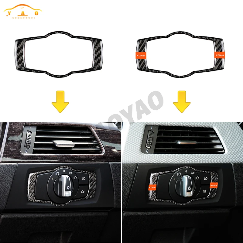 Настоящее углеродное волокно для BMW E90 E92 E93 3 серии 320i 325i 2005-2012 декоративная