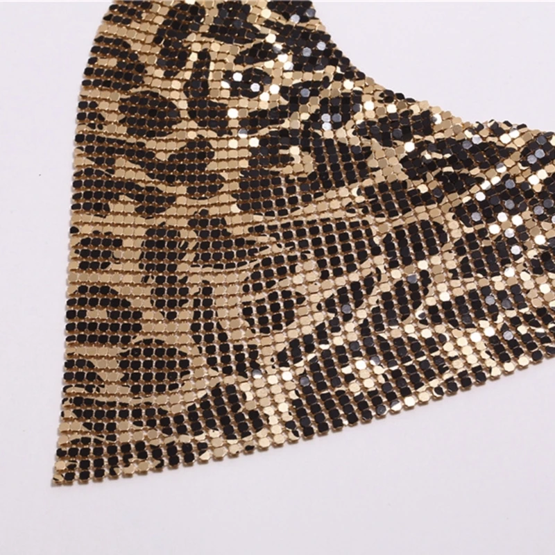 Женский треугольный воротник с блестками для выпускного вечера церковного