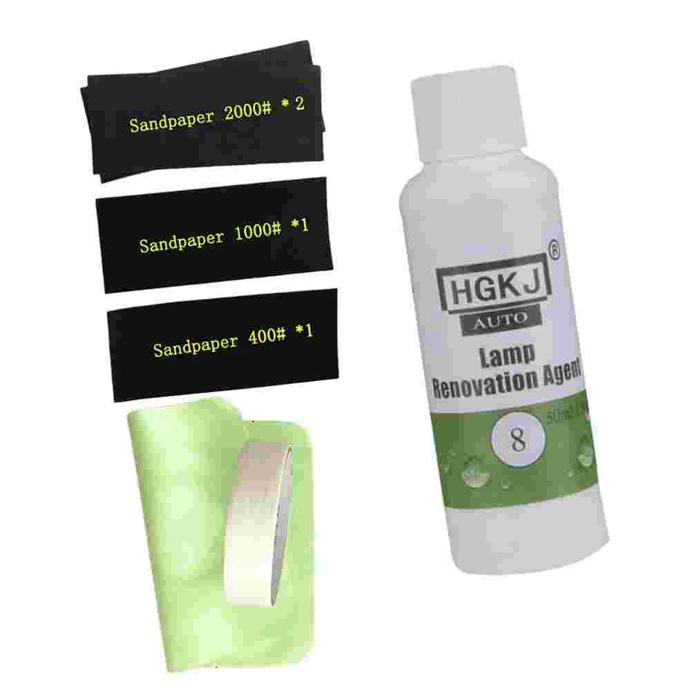 

7Pcs 50ML Lamp Renovation Agent Car Repair Polish Headlight Restoration Kit Auto Headlight Polish Liquid